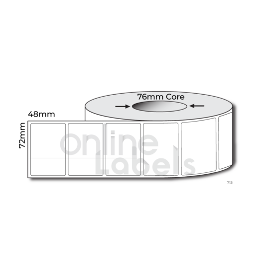 72mm x 48mm - Thermal Direct & Thermal Transfer