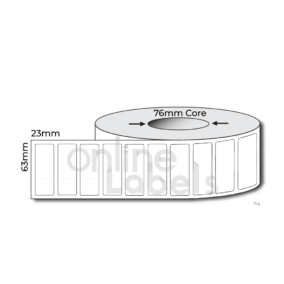 63mm x 23mm - Thermal Direct & Thermal Transfer