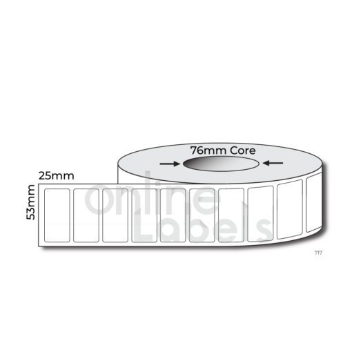 53mm x 25mm - Thermal Direct & Thermal Transfer