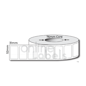 52mm x 31mm - Thermal Direct & Thermal Transfer