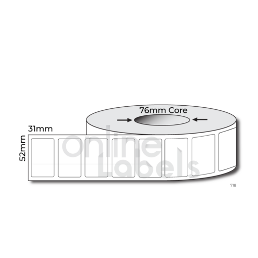 52mm x 31mm - Thermal Direct & Thermal Transfer
