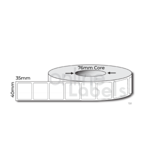 40mm x 35mm - Thermal Direct & Thermal Transfer