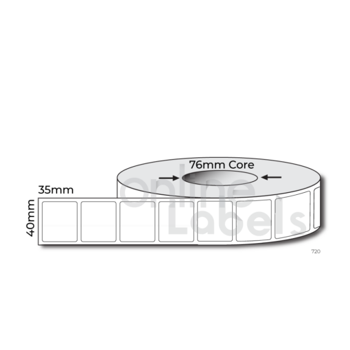 40mm x 35mm - Thermal Direct & Thermal Transfer