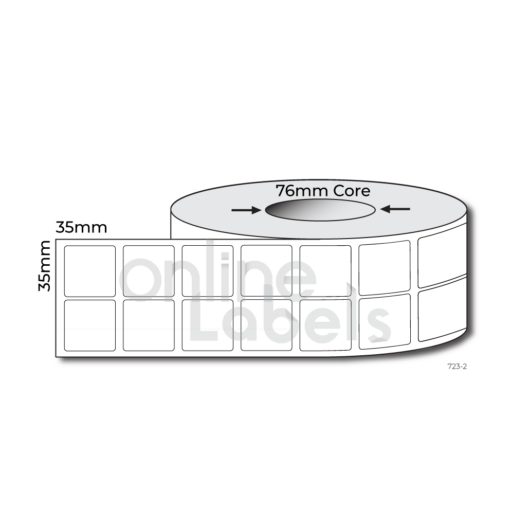 35mm x 35mm - Thermal Direct & Thermal Transfer
