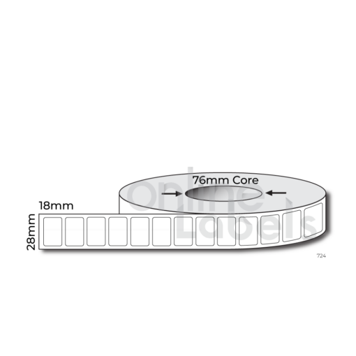 28mm x 18mm - Thermal Direct & Thermal Transfer