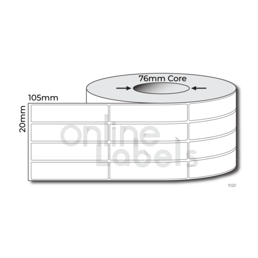 20mm x 105mm - Thermal Direct & Thermal Transfer