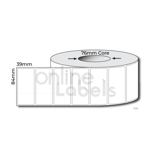 84mm x 39mm - Thermal Direct & Thermal Transfer