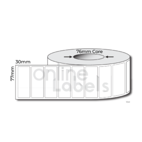 77mm x 30mm - Thermal Direct & Thermal Transfer
