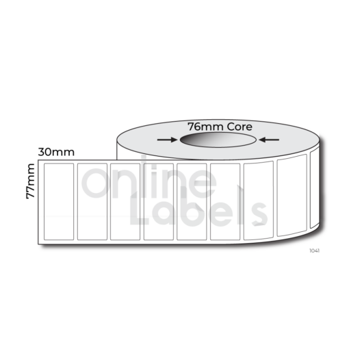 77mm x 30mm - Thermal Direct & Thermal Transfer