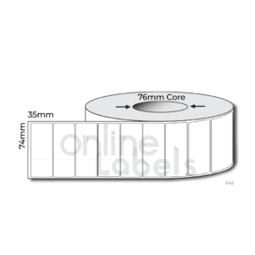 74mm x 35mm - Thermal Direct & Thermal Transfer