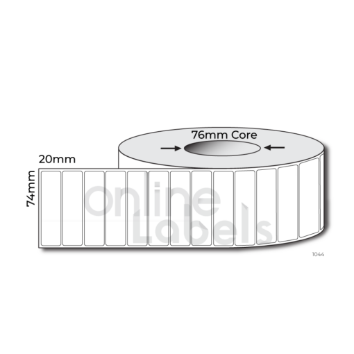 74mm x 20mm - Thermal Direct & Thermal Transfer