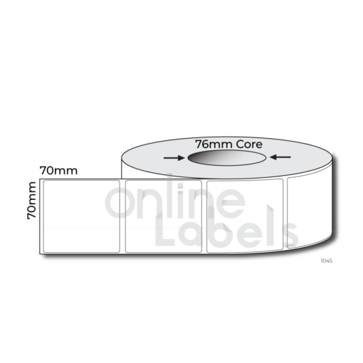 70mm x 70mm - Thermal Direct & Thermal Transfer