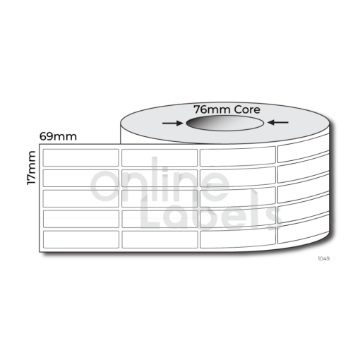 17mm x 69mm - Thermal Direct & Thermal Transfer