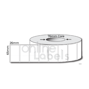 65mm x 26mm - Thermal Direct & Thermal Transfer