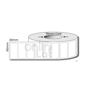 60mm x 20mm - Thermal Direct & Thermal Transfer
