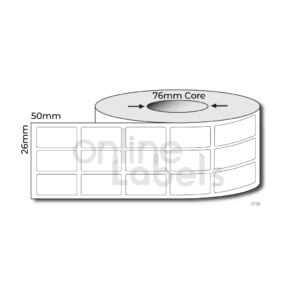 26mm x 54mm - Thermal Direct & Thermal Transfer