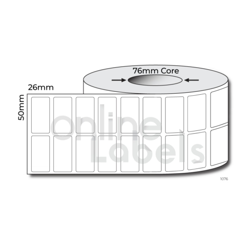 50mm x 26mm - Thermal Direct & Thermal Transfer