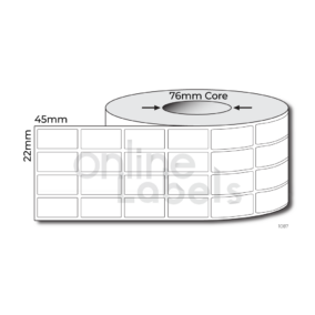 22mm x 45mm - Thermal Direct & Thermal Transfer