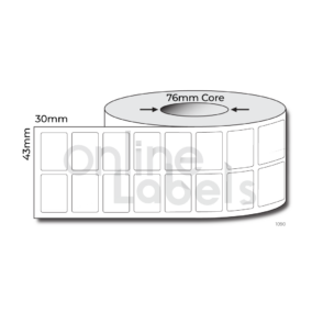 43mm x 30mm - Thermal Direct & Thermal Transfer