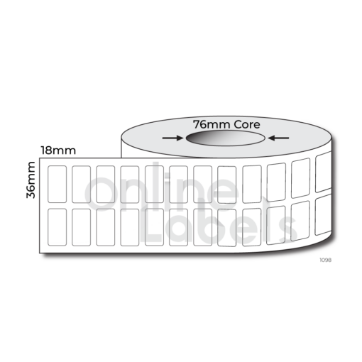 36mm x 18mm - Thermal Direct & Thermal Transfer