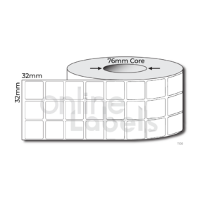 32mm x 32mm - Thermal Direct & Thermal Transfer