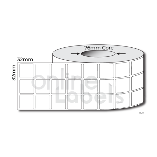 32mm x 32mm - Thermal Direct & Thermal Transfer