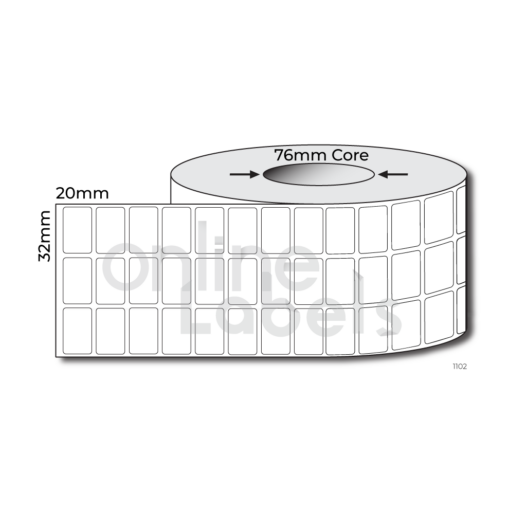 32mm x 20mm - Thermal Direct & Thermal Transfer