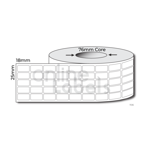 18mm x 25mm - Thermal Direct & Thermal Transfer
