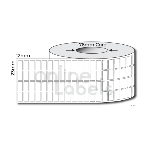 23mm x 12mm - Thermal Direct & Thermal Transfer