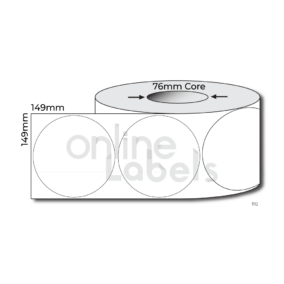 149mm dia Circle- Thermal Direct & Thermal Transfer