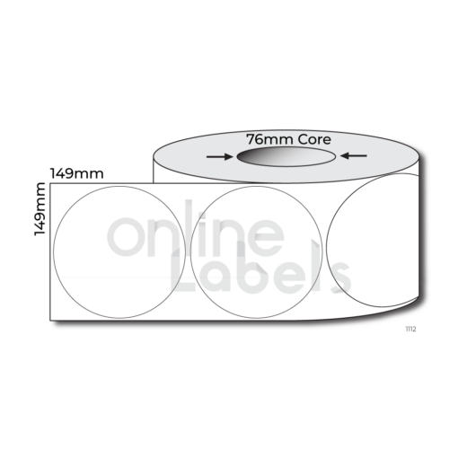 149mm dia Circle- Thermal Direct & Thermal Transfer
