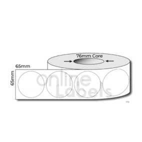 65mm dia Circle - Thermal Direct & Thermal Transfer