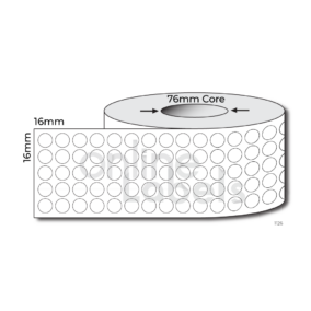 16mm dia Circle - Thermal Direct & Thermal Transfer