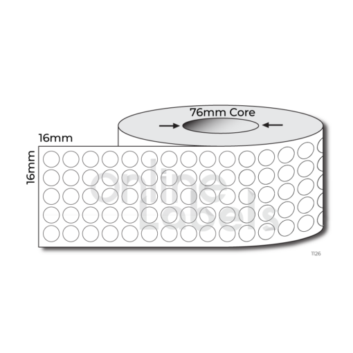 16mm dia Circle - Thermal Direct & Thermal Transfer