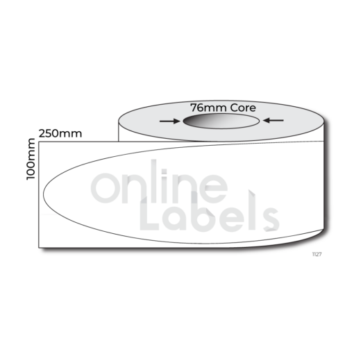 100mm x 250mm Oval - Thermal Direct & Thermal Transfer