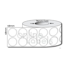 48mm Starburst - Thermal Direct & Thermal Transfer