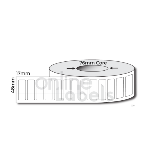 48mm x 17mm - Thermal Direct & Thermal Transfer