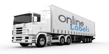 White transport truck isolated on a white background